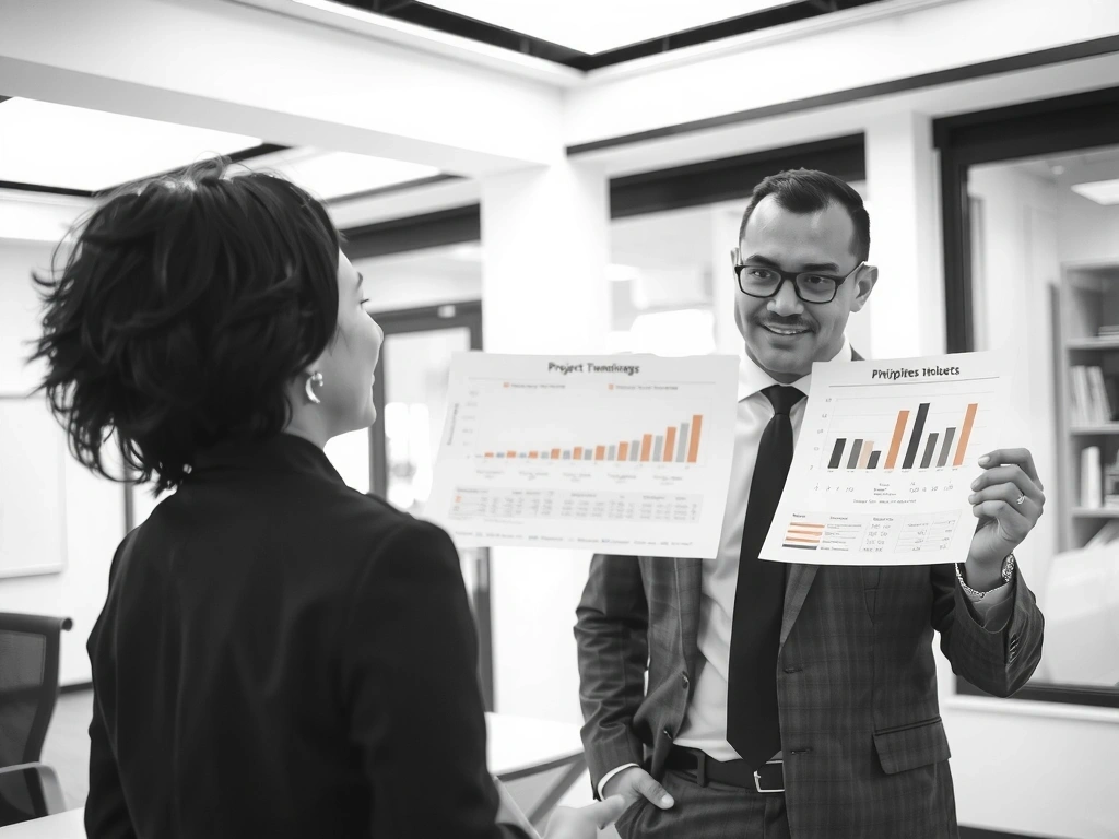 Experienced project manager reviewing construction timeline